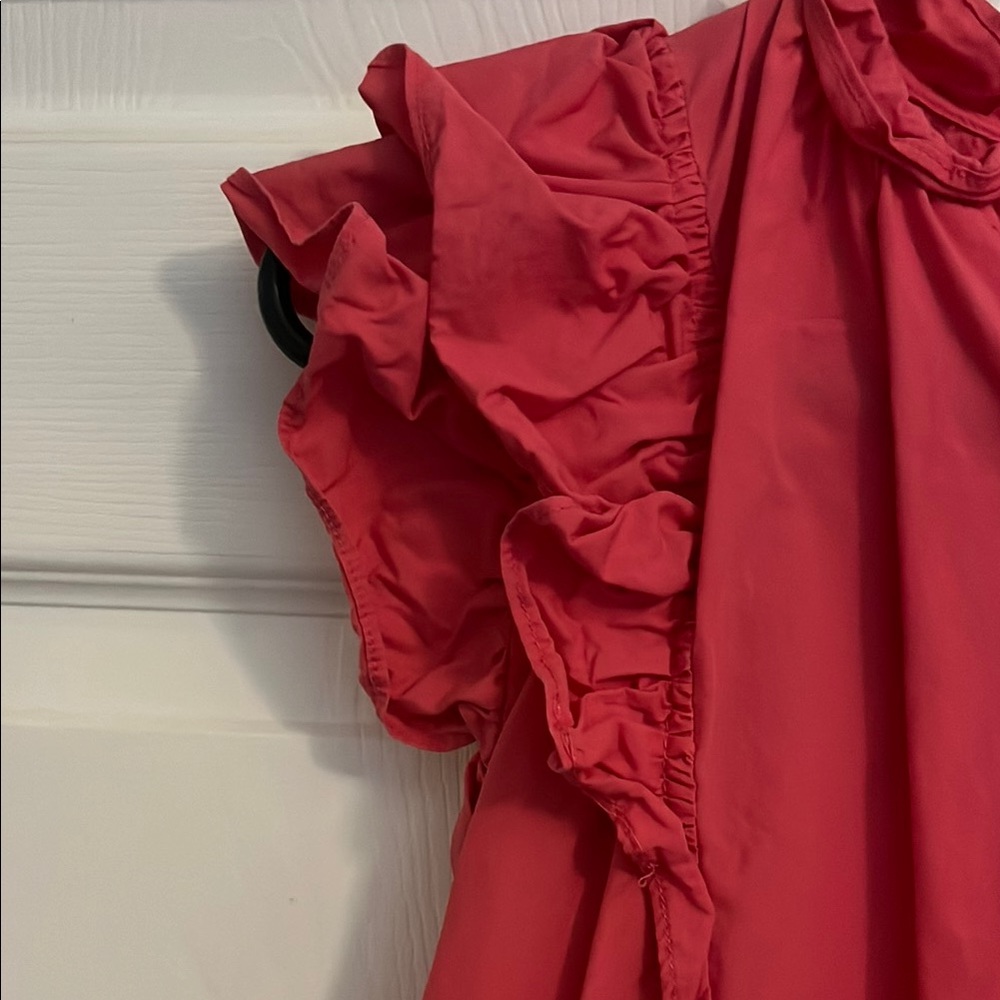 Pink Ruffle Mini Dress - Picture 5 of 5